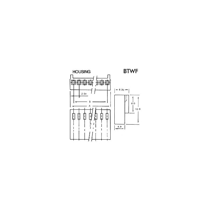 Platinesteckverbinder buchsenleiste 2 pol 20cm velleman - 1