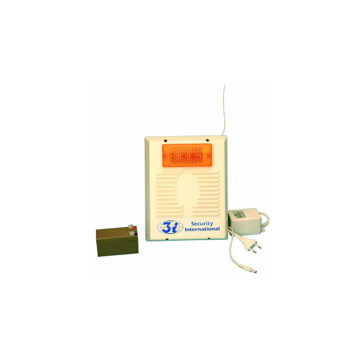 Kit sirena esterna senza filo per centrale allarme vr5 (vp21n+vp21c+12v1 all'interno) segnalatore acustico allarme sirena estern