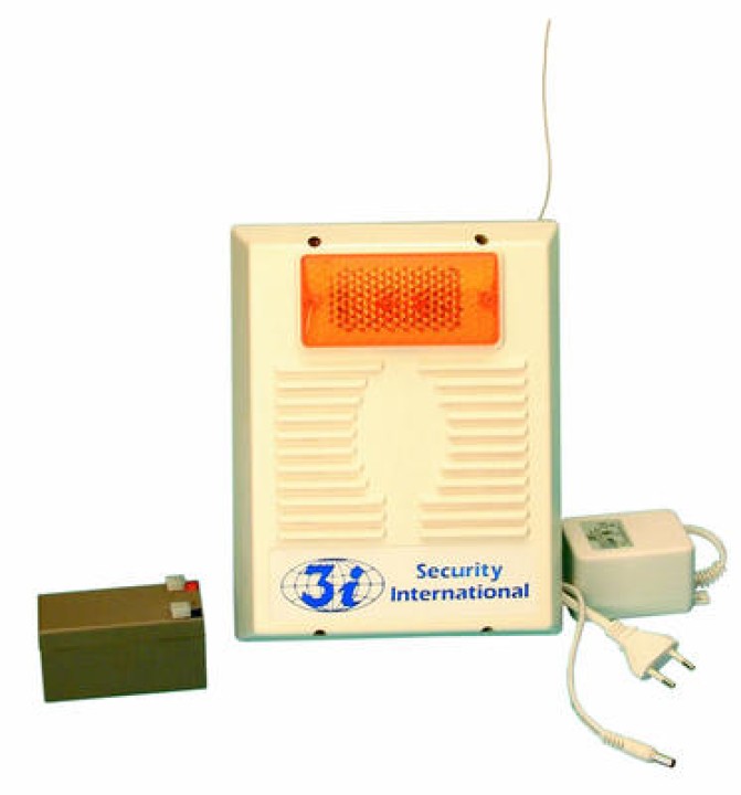 Kit sirena esterna senza filo per centrale allarme vr5 (vp21n+vp21c+12v1 all'interno) segnalatore acustico allarme sirena estern
