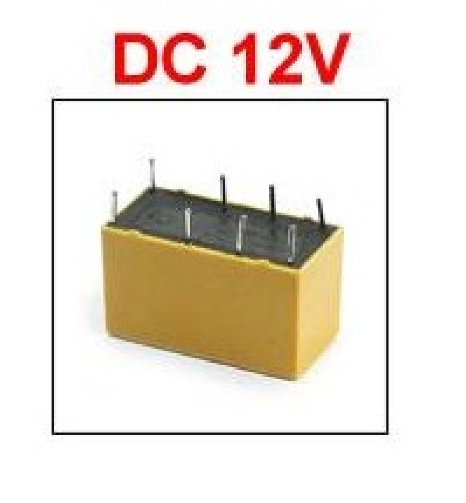 Dil relais 1a 30vdc 125vac 2 x wechsler 12vdc velleman - 1