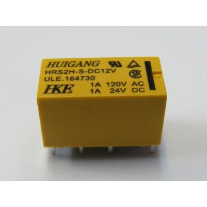Relay dil relay 1a 30vcc 125vca 2 x rest work12vcc vr1d122c 12v velleman - 10