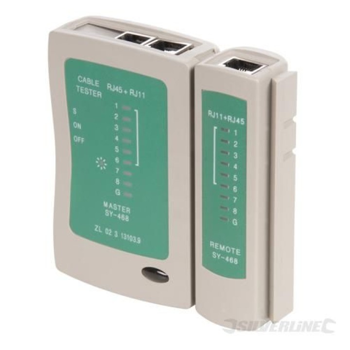 Tester rete lan per rj45, rj12, rj11, rj10 vtlan4 tester cavi rete telefonici velleman - 2