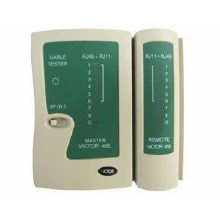 Tester rete lan per rj45, rj12, rj11, rj10 vtlan4 tester cavi rete telefonici velleman - 4