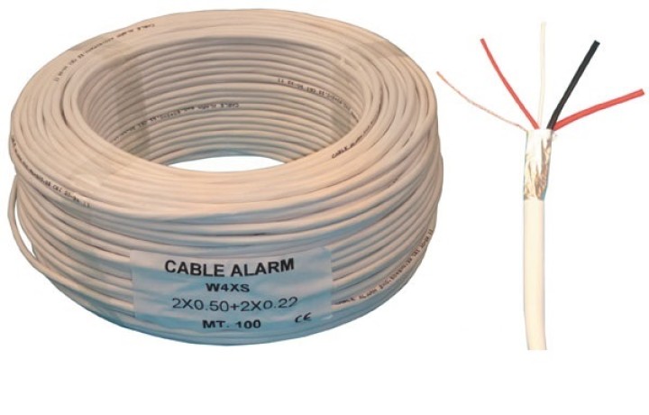 Cavo 2x0,22+2x0,5 blindato (100m) accessori elettrici jr international - 3