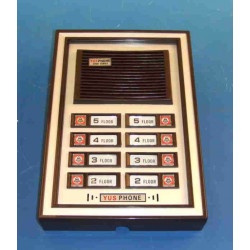Citofono elettronico 8 pulsanti per portiere fonico immobile (alpp + 8xcpp non forn.) interfono interfoni jr international - 1