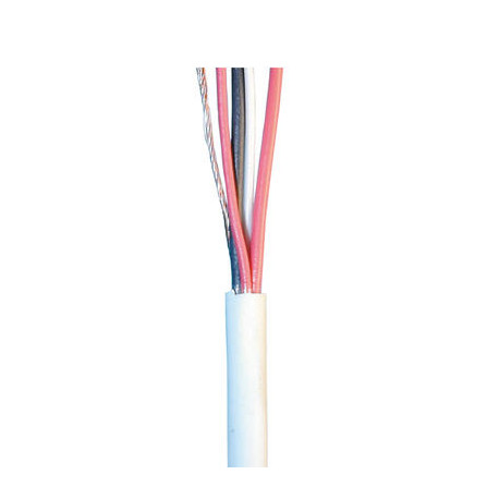 Sheathed flexible cable specially for alarm, 2x0,22 + 2x0.5 ø4mm, white, 1m phone cable fire alarm cable signal cable sheathed c