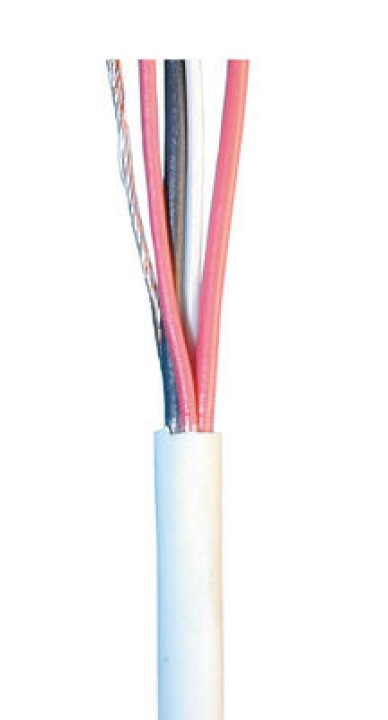 Flexibles kabel fur alarm 2x0.22+2x0.5 weiß ø4mm 1m flexible kabel flexibles kabel flexibles kabel jr international - 1