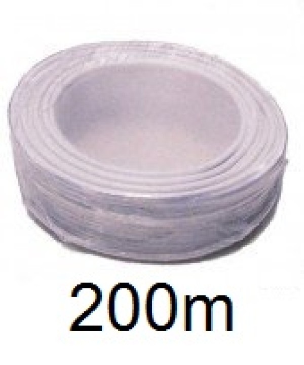 Cavo blindato bianco4x0,22+2x0,5 ø4.5mm (200m) accessori elettrici velleman - 2
