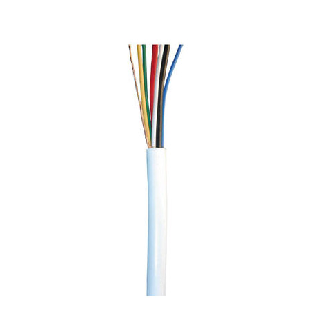 Cable flexible 4x0,22 + 2x0,5 blindado blanco (500 metros) para central alarma electronica seguridad alarmas conexion cae - 1
