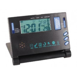 Multifunctional travelling clock with backlight velleman - 1