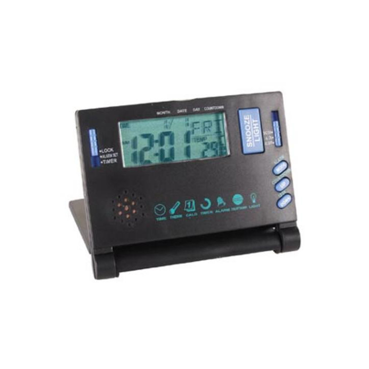 Reloj de viaje multifunción con retroiluminación velleman - 1