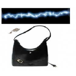 Handle bag for women with integrated alarm and electrified 80.000v transmitter jr international - 1