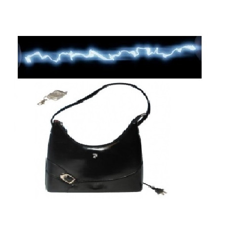 Handle bag for women with integrated alarm and electrified 80.000v transmitter jr international - 1