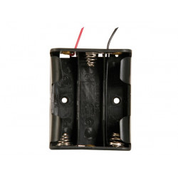 Battery holder for 3 x aa cells with leads velleman - 2