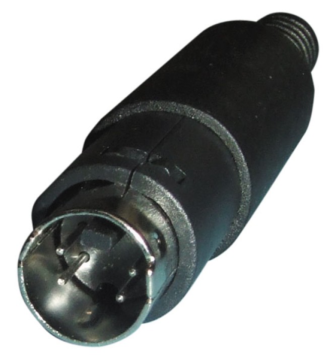 Clavija mini estruendo masculina 4 alfileres conector cen - 1