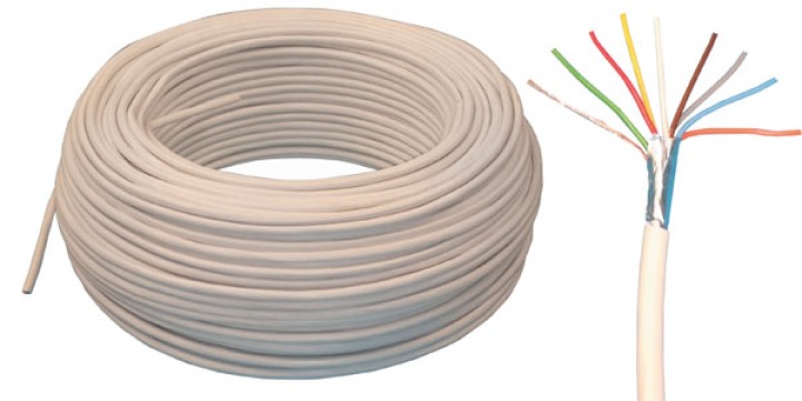 Flexibles kabel 8x0.22 weiß ø4.5mm 100m flexible kabel flexibles kabel flexibles kabel flexibles kabel cae - 2