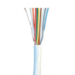 100m cable blindé 4 paires 8x0.22 souple blanc ø4.5mm fil 8x0,22 avec ecran  cablage alarme telephone