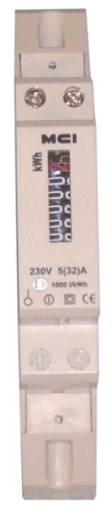 Singola fase di energia elettrica metro display lcd contax 32 bis 1 modulo larghezza jr international - 1