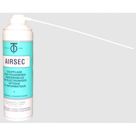 Airsec reinige gasspraydose 600ml gasspraydosen entstaubung antistaub trockene luft cen - 1
