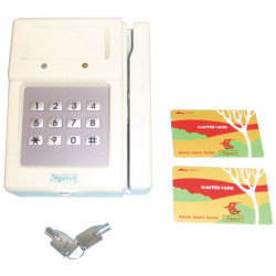 Magnetic card reader time clock for pc pg727 access control card readers cards pongee - 1