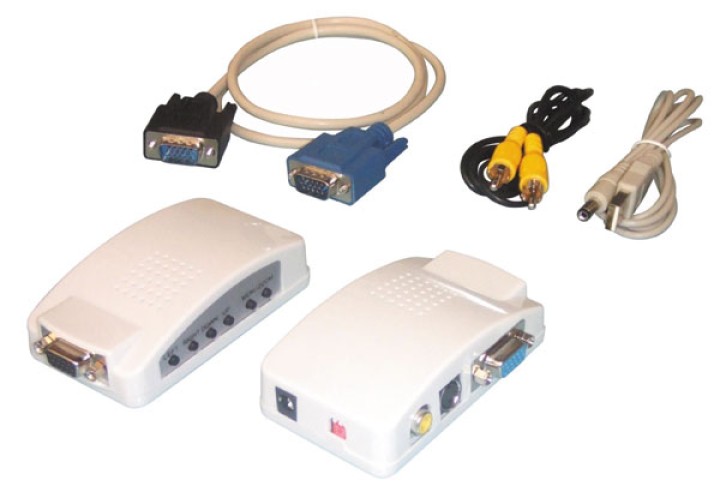 Convertitore di segnale vga a s video rgb usb video ntsc ntsc alim eiaj palma pal pal secam n vasmon4 velleman - 1