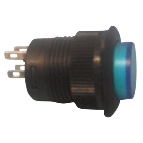 Push button switch off (on) with blue led velleman - 1