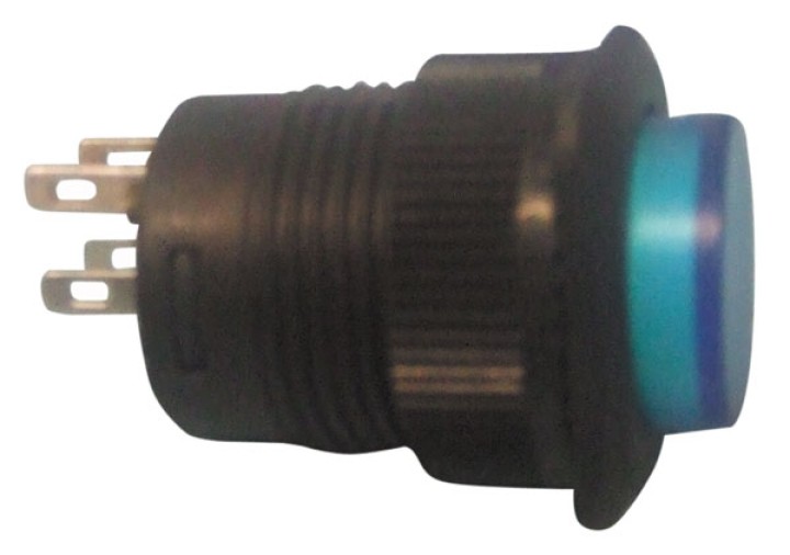 Drucktaster aus (ein) blau beleuchtete led( 250v 1.5a) r1394b b velleman velleman - 1