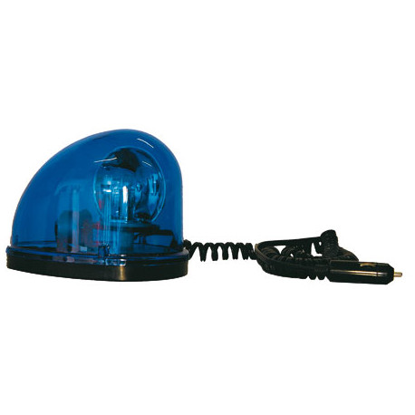 Gyrophare magnetique 12v 20w bleu police ambulance pompier girophare  aimante gyro electrique aimante