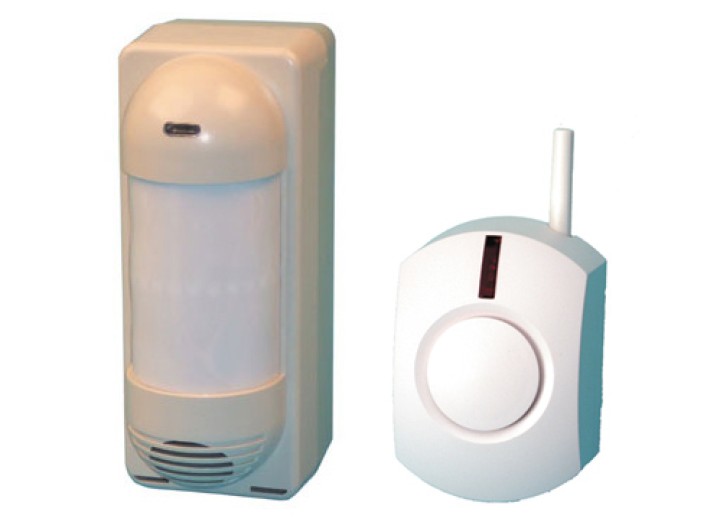 Kit detector de pasage infraojo sin cable+ ruido radio jr international - 1