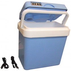 Icebox electric 24l 12v 220v camping fridge refrigerator portable car hot cold jr international - 3
