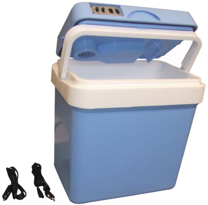 Icebox electric 24l 12v 220v camping fridge refrigerator portable car hot cold jr international - 3