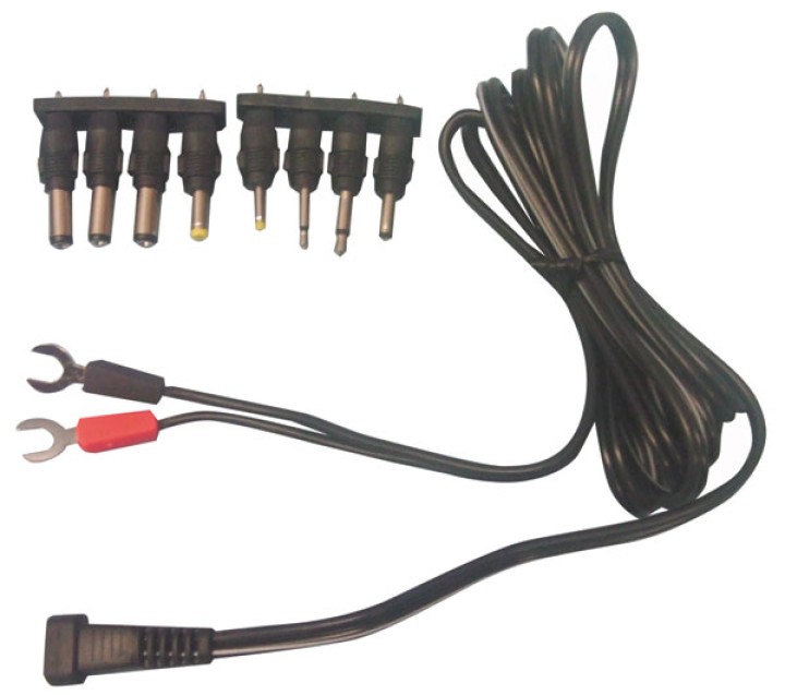 Cordon horca 8 contera para bateria alimentacion cargaodr cordon horca bateria velleman - 1