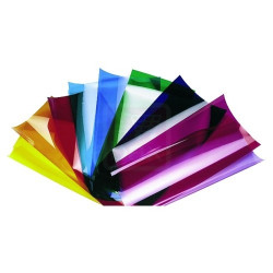 Gelatine leaves 10 different colors 250x250mm cen - 2
