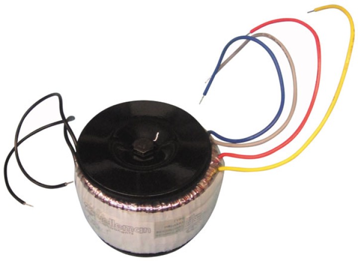 Transformador torico 120va 2 x 15v 2 x 4a cambio tension convertidor transformador toroidal velleman - 1