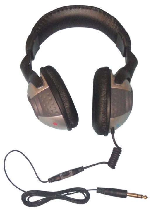 Casco hifi stereo con jack hombre 6.35mm control de volume cen - 1