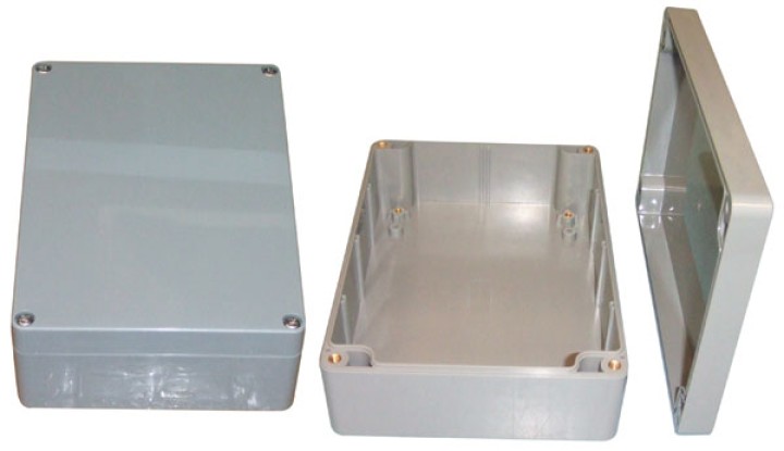 Sealed abs enclosure dark grey 171 x 121 x 55mm jr  international - 4