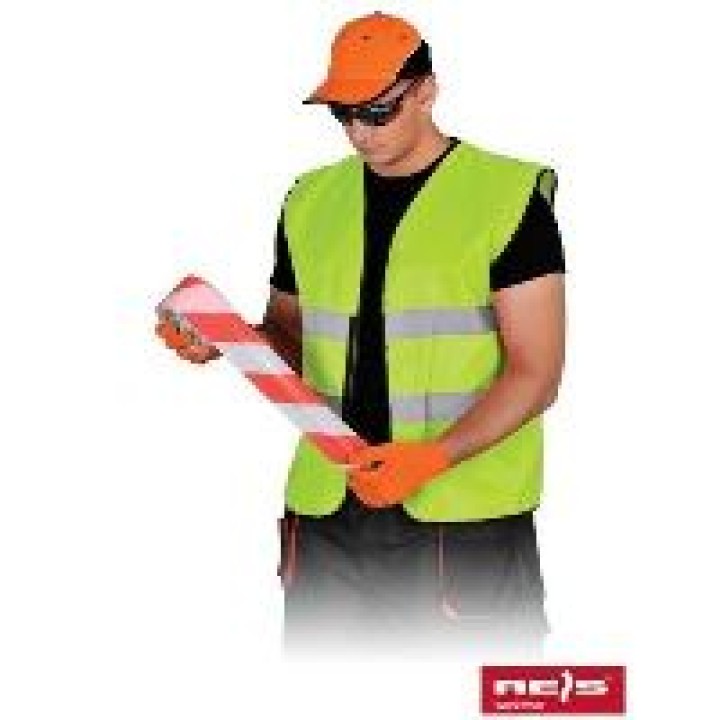 Reflective vest size xl 471 class 2 in yellow vests visibility road safety improvement jr international - 1