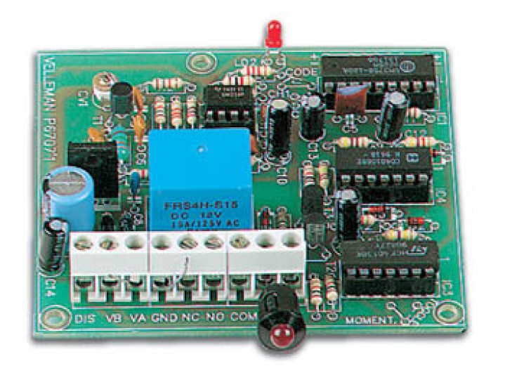 K6707 ricevitore per serratura codificata (per il trasmettitore k6706) velleman velleman - 1