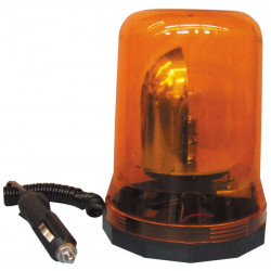 Beacon electric 12v 25w magnetic rotating beacon light amber orange 12vdc large model jr international - 2