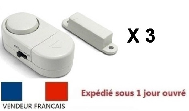 Mini alarm intrusion detection ham103 lot 3 games opening door drawer window garage apartment velleman - 2