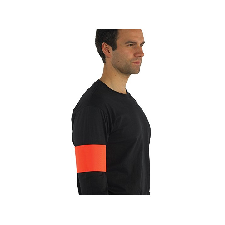 Brazalete naranjo fluo ninguna inscripción velcro brazalete brazalete seguridad neutra brazalete seguridad aoklea - 1