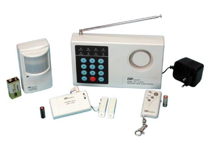 Kit allarme senza filo 300mhz (980ca+980mta+980ia+980ta+2 p12v+1 p9vah) sistema allarme senza filo casa negozio deposito jr inte