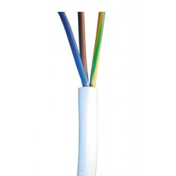 Electric cable 3 wires 1,5mm2 ø8mm (50m) electrical cable 3 wires cable mains power supply cae - 1