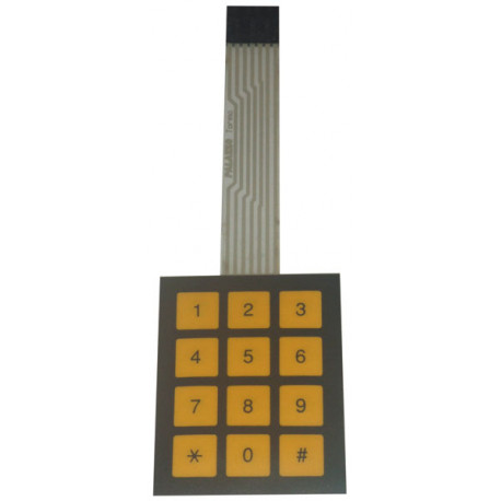 12 keys flexible keyboard connector 7 points (2.54mm) deamx - 2