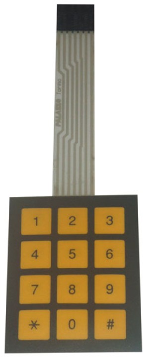 Weichtastatur 12 tasten anschliesser 7 punkte (2.54mm) deamx - 2