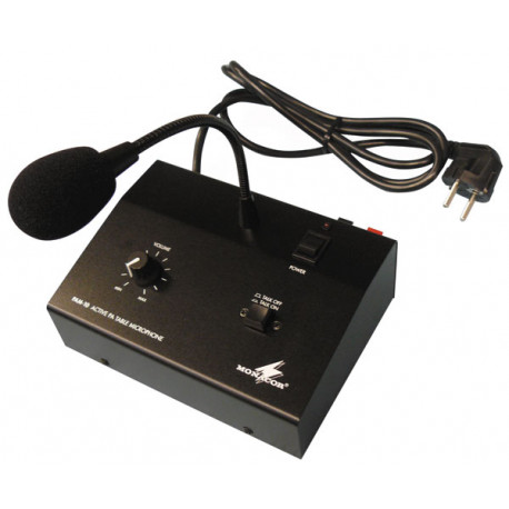 Amplificador electronico pa mono 10w + microfono micro public adress public adress amplificador electronico jr international - 1