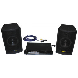 Pack complete sound basic 2x100w loudspeakers sound