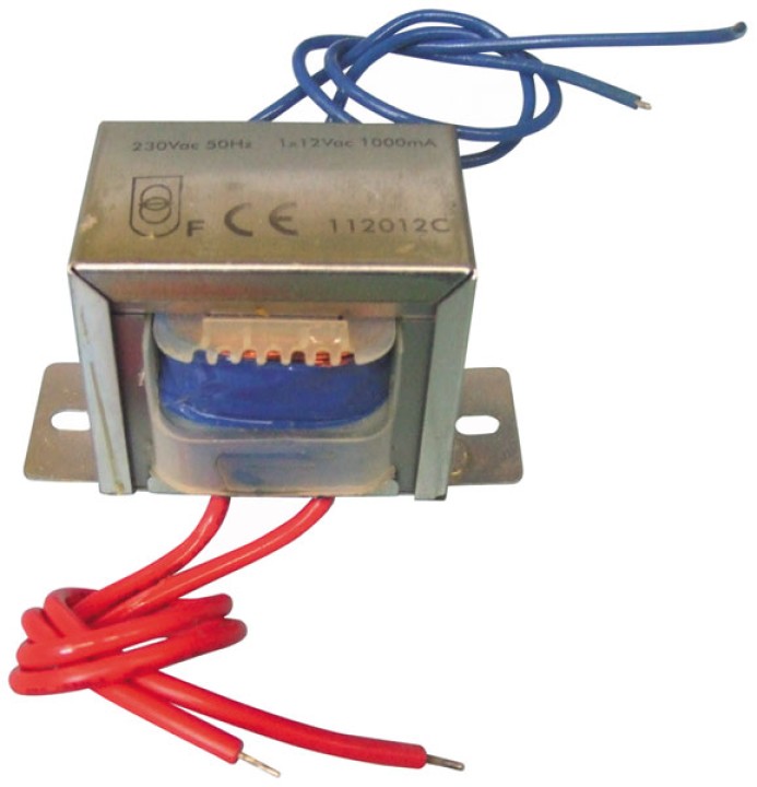 Transformador chasis abierto 12va 1 x 12v 1000ma velleman - 1