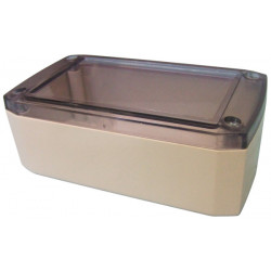 Caja retex serie102 102x60x40mm caja cojea plastico enjaulado transparente proteccion material jr  international - 1