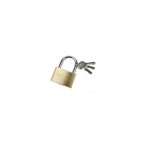 Padlock security opening closing 40mm 3 keys lock security brass velleman - 1
